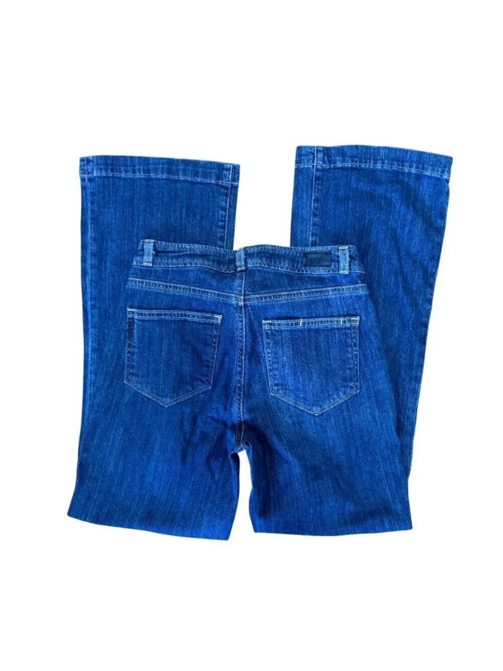 Paige Milo Crop Flare Jeans Womens Size 25 Medium Wash High-Rise Stretch Denim